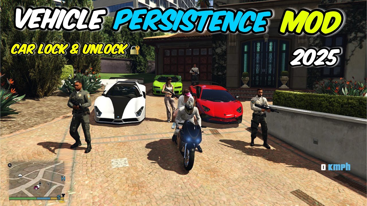 Vehicle Persistence Mod In GTA 5 | Vehicle Save & Lock\UnLock Mod | GTA 5 Mods | 2025