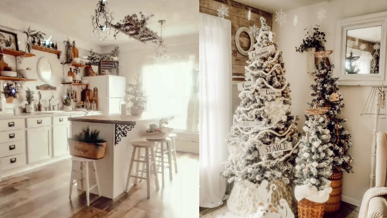 Christmas Home Tour : Farmhouse Style Christmas Tour