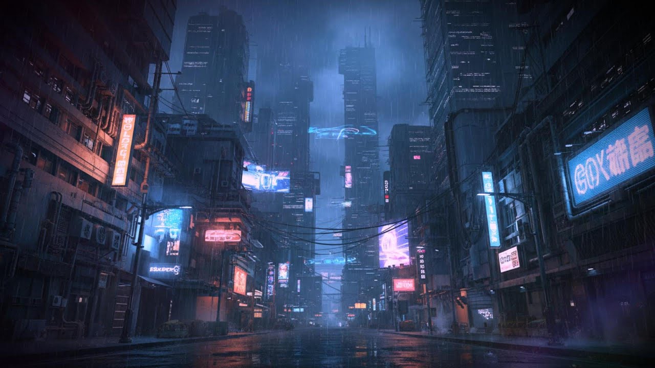 NIGHT CITY SOUNDSCAPES | Cyberpunk Ambience for Deep Focus & Coding