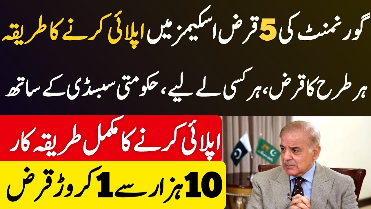 How to Apply for Government Loan Schemes 2026 Pakistan | Step by Step Guide