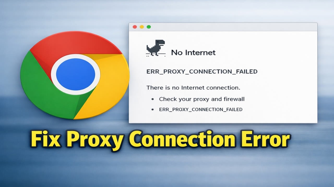 Как исправить ошибку ERR_PROXY_CONNECTION_FAILED &laquo;Нет подключения к интернету&raquo; в Google Chrome