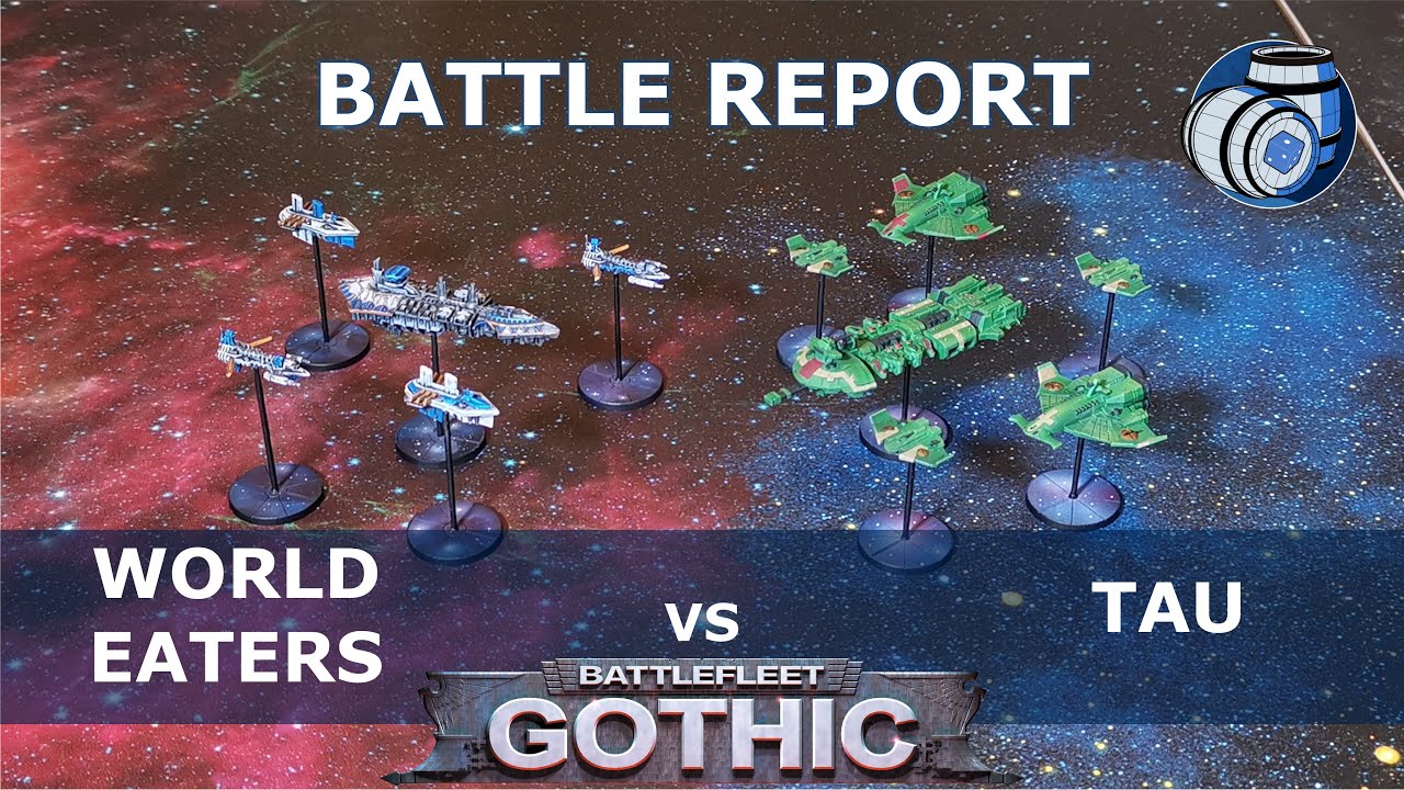 World Eaters Vs Tau - Convoy Battle Fleet Gothic Battle Report