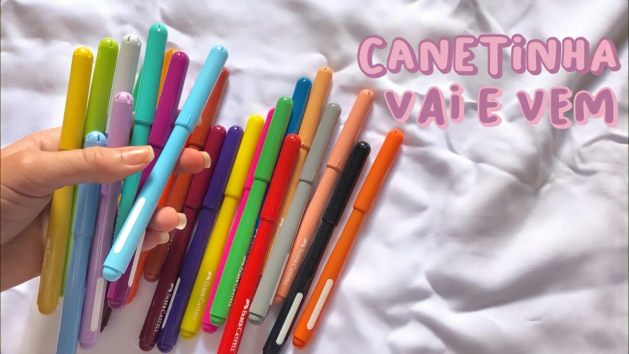 TESTANDO AS CANETINHAS VAI E VEM FABER-CASTELL