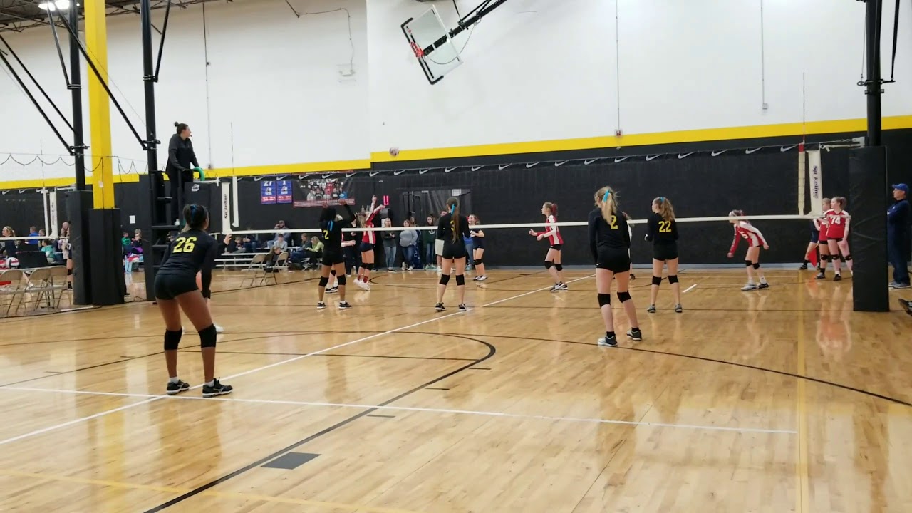 Kennedy playing vball