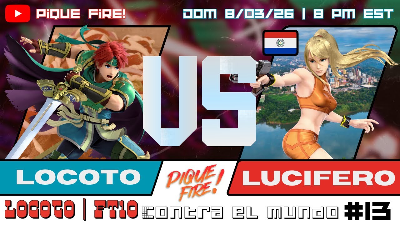 [EN VIVO SSBU] Locoto | FT10 contra el mundo #13: Lucifero (Zero Suit Samus)