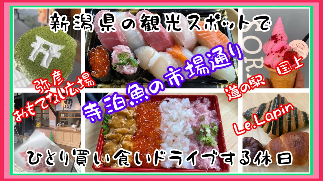 【新潟県】にいがたド定番観光スポットでひとり買い食いドライブをしました。