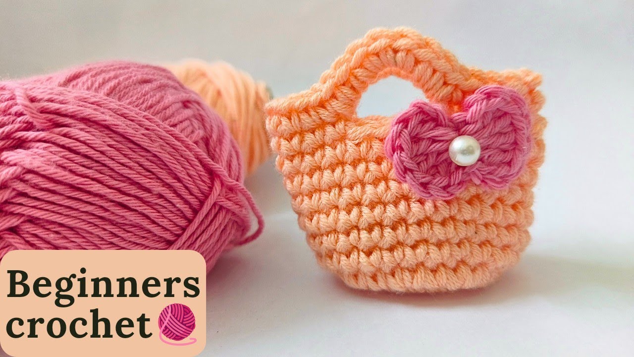 Wow! Super😍 Easy crochet knitting mini bag/tığ işi örgü mini çanta #tunusişi #örgüvideolari #knit