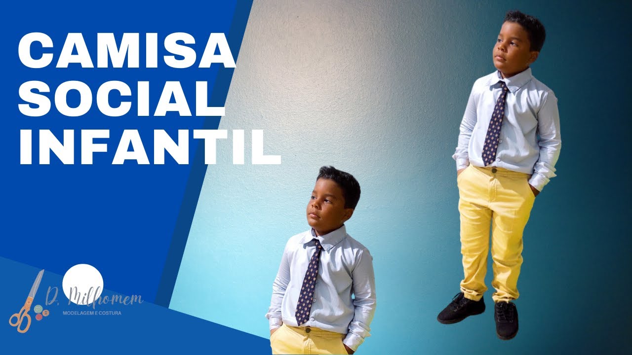 Como fazer camisa SOCIAL infantil  passo a passo