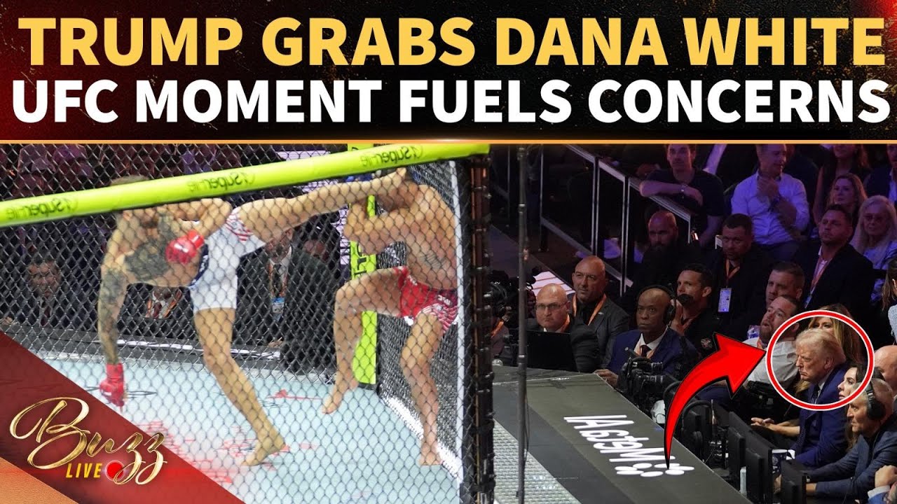 LIVE: Trump CLUTCHES Dana White At UFC White House Event, Sparking Fresh Health Concerns
