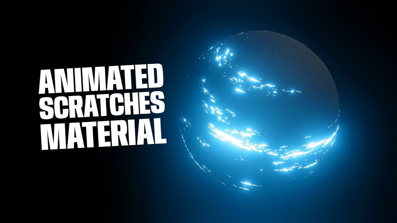 My Process Creating ANIMATED Glowing Scratches in Blender 3.0 Eevee - Material Tutorial