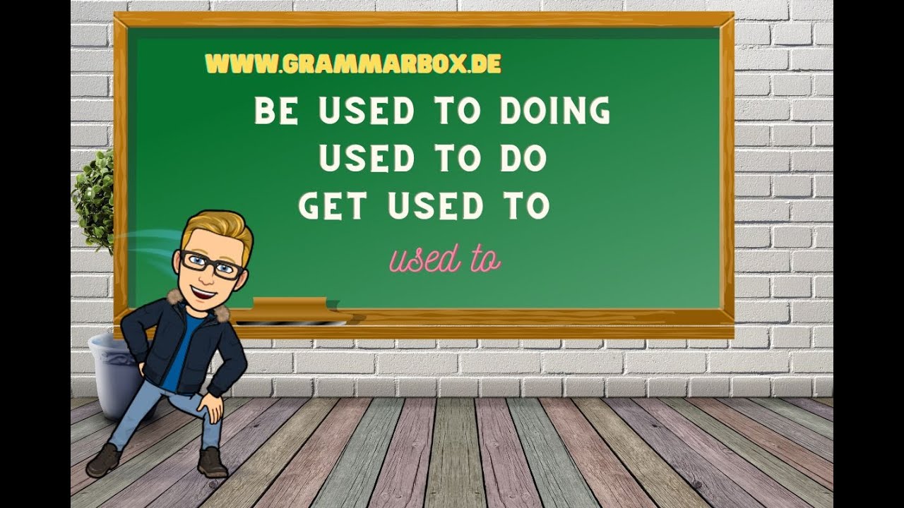 GRAMMARBOX: used to + Grundform |be used to + ing-Form