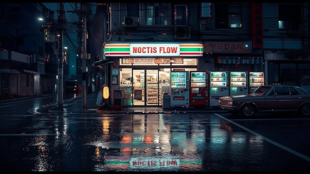 Berlin After Midnight 🌙 Lofi Sleep Mix with Rain Ambience For Relaxing,.