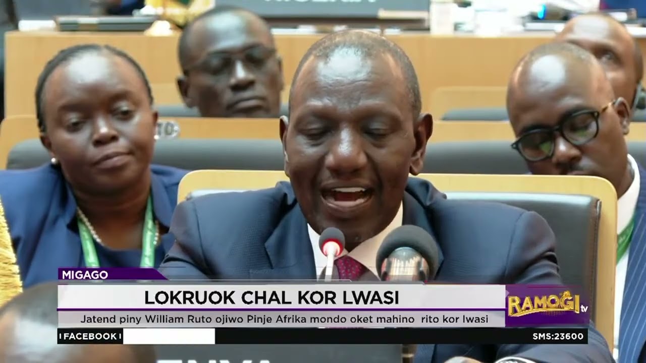 Ruto ojiwo Afrika omed keto mahino e rito kor lwasi