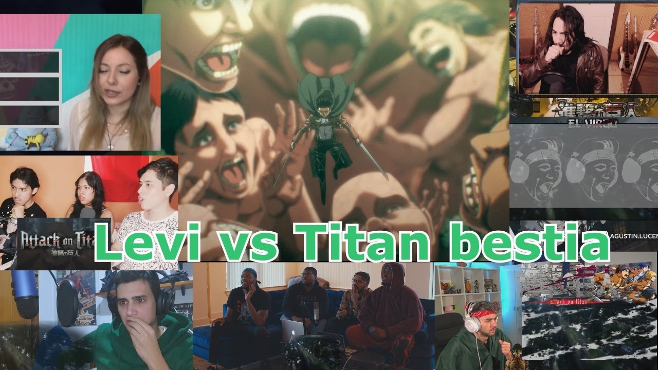 Reacciones: Levi Ackerman vs titan bestia round 2 - T4C14 - Violencia - Attck on titan