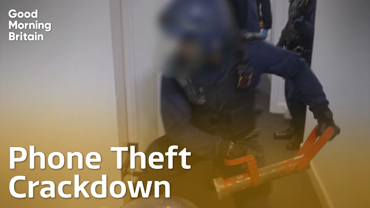 Inside a police raid targeting the network behind phone thefts | Good Morning Britain
