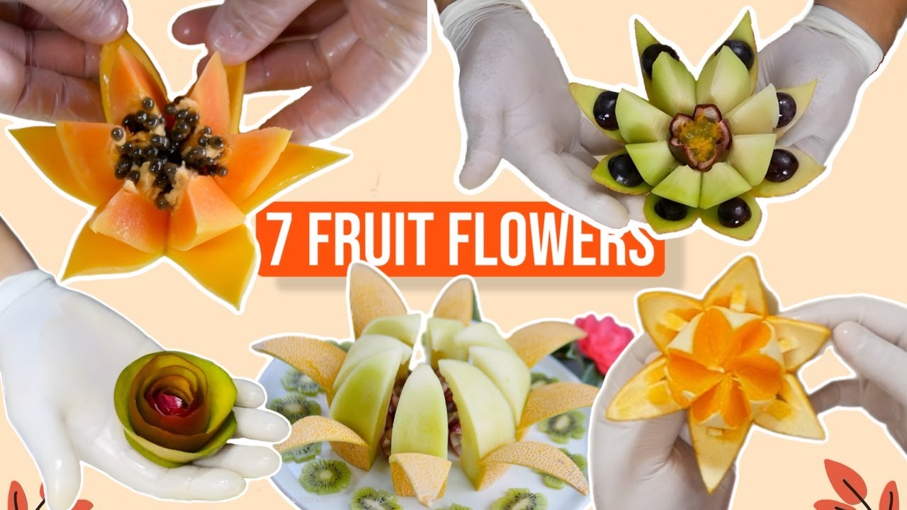 Easy and Creative Fruit Flowers | 7 Simple Ideas for Stunning Centerpieces!