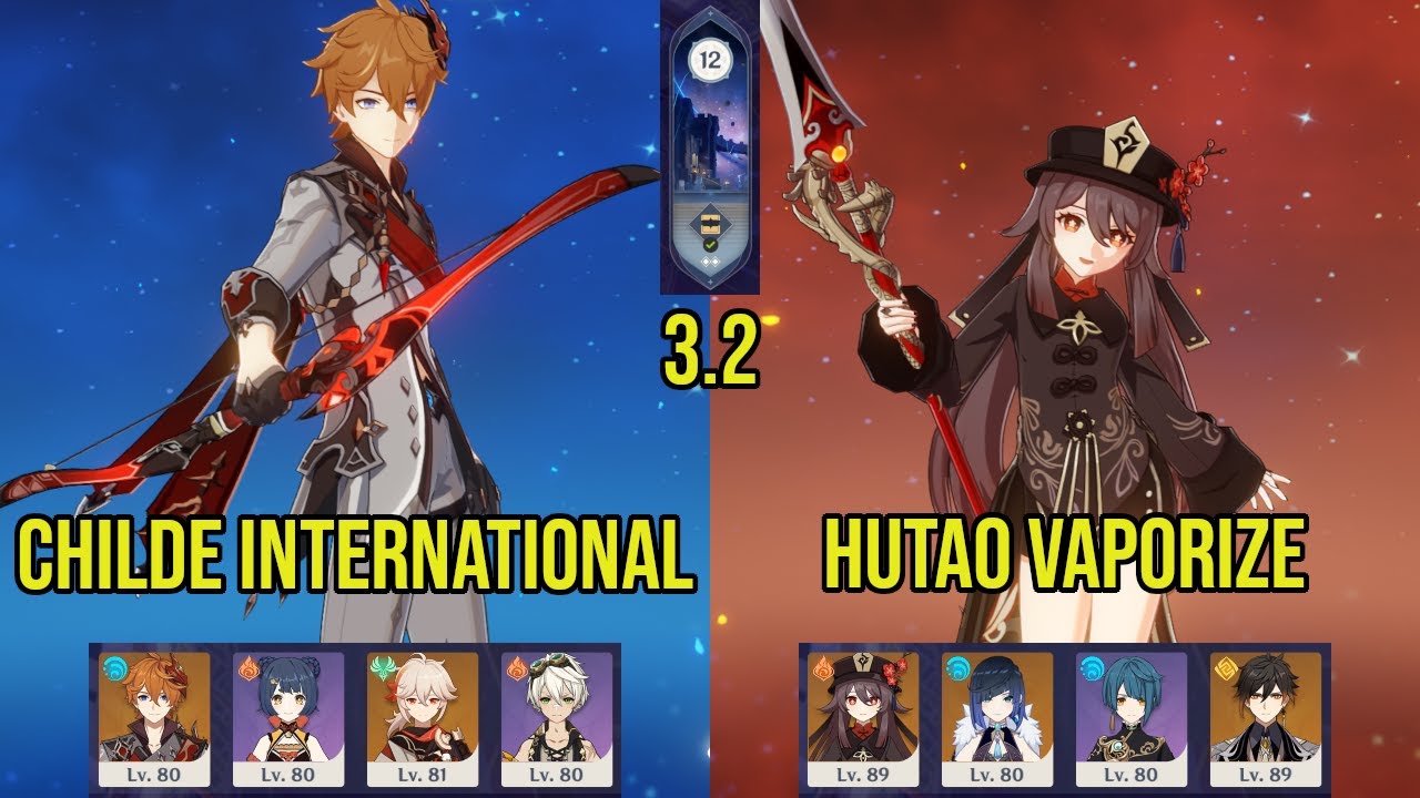 C0 CHILDE International & C1 HU TAO Vaporize | 3.2 Spiral Abyss Floor 12 | Genshin Impact