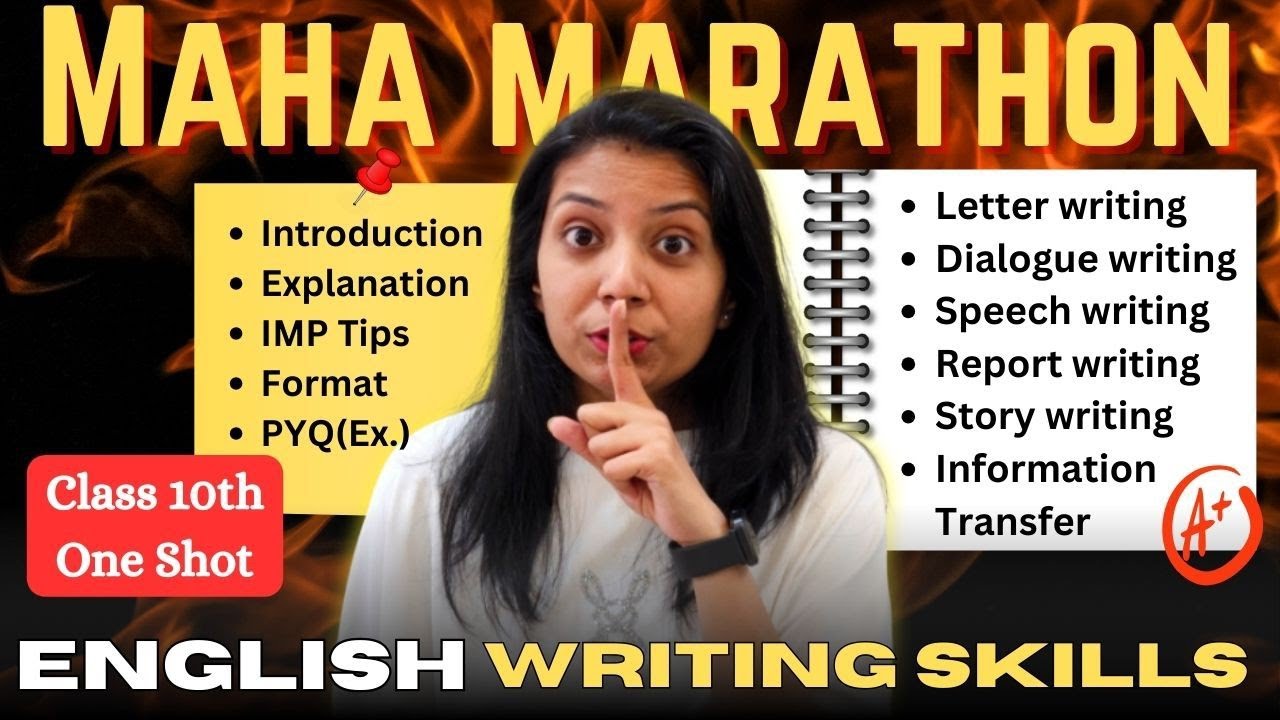🚨Maha Marathon😍💯🔥| Writing Skills in English Class 10 | Maharastra State Board ✔🔥