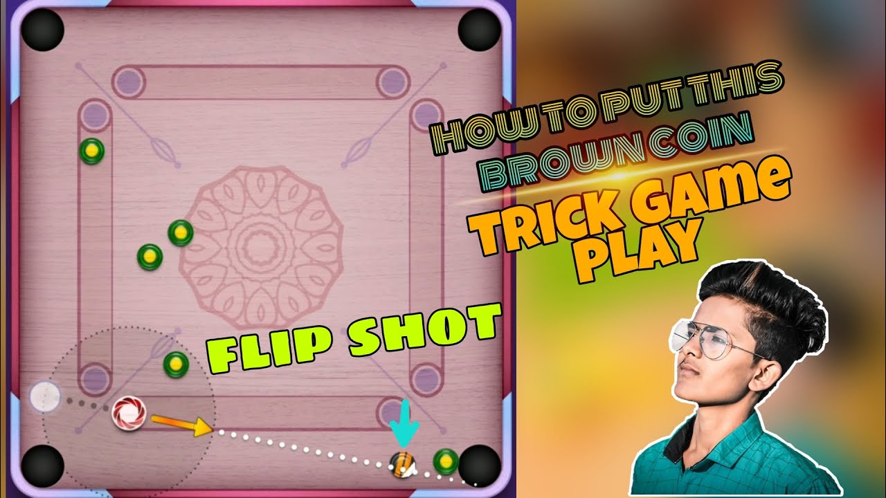 Carrom pool Flip shot / how to hit flip shot / Carrom desi Pool / Gaming Nazim ❤️ Trick game play 🔥