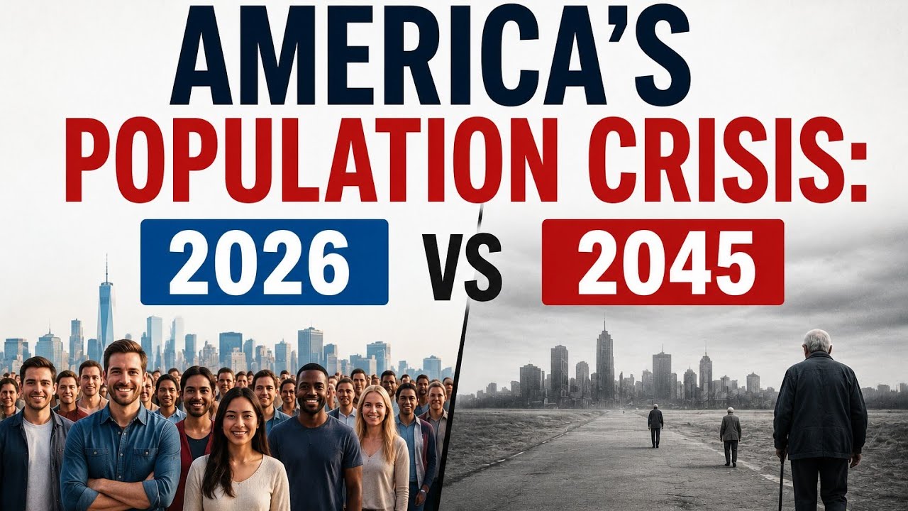 America's Population Crisis: 2026 vs 2045