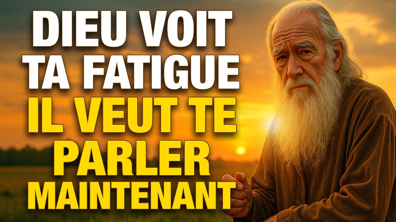 Dieu voit que tu es fatigué et Il a un message urgent pour toi aujourd’hui