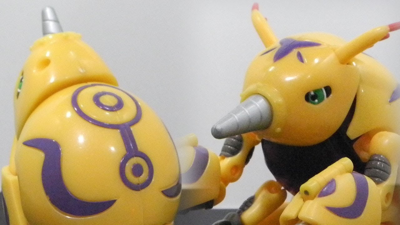 Digimonデジモンtoy-Warp Digivolving Digi-Egg of Knowledge知識のデジメンタル to Digmonディグモン-figure review[720p]
