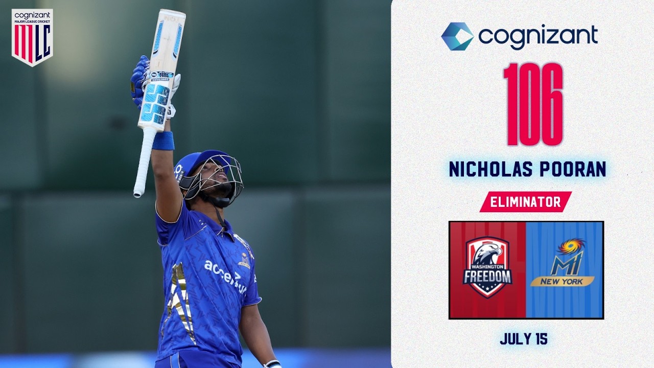 Nicholas Pooran the CENTURION! 🤯 | Cognizant Major League Cricket 2026