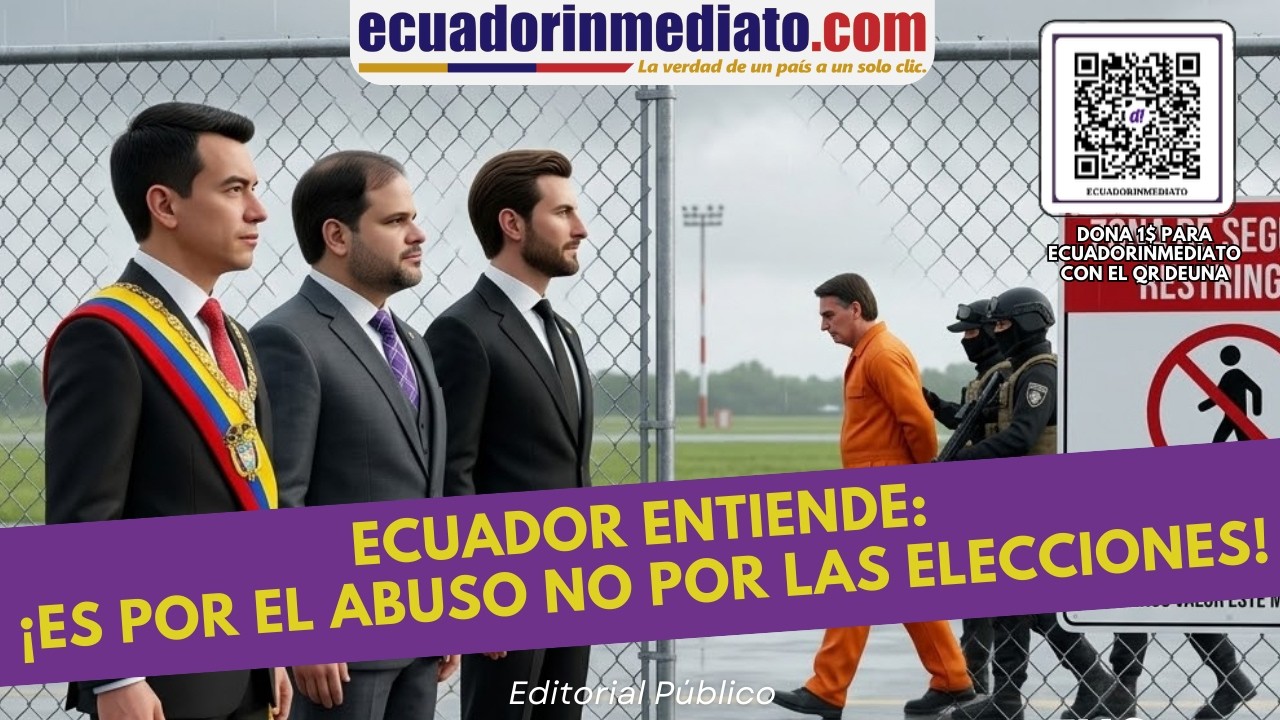 ECUADOR ENTIENDE: ¡ES POR EL ABUSO NO POR LAS ELECCIONES!
