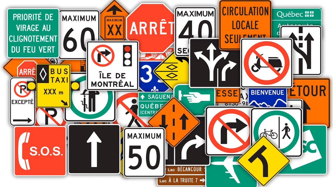 SIGNALISATION ROUTI&Egrave;RE SAAQ  |  EXAMEN TH&Eacute;ORIQUE SAAQ - QU&Eacute;BEC | 01