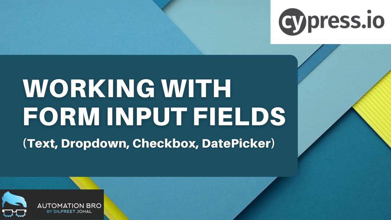 Working with Form Input fields in Cypress