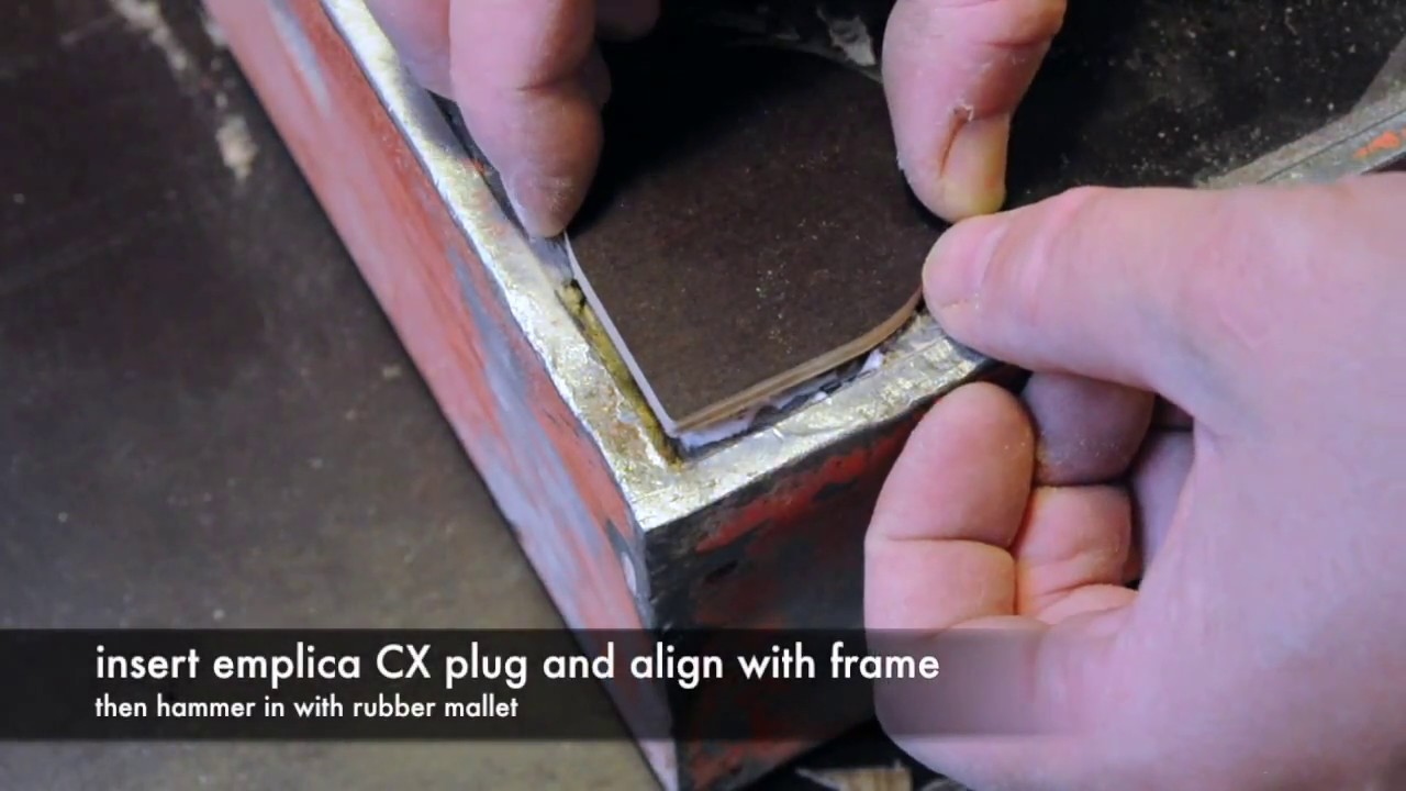 how to repair damaged formwork corners with emplica CX
