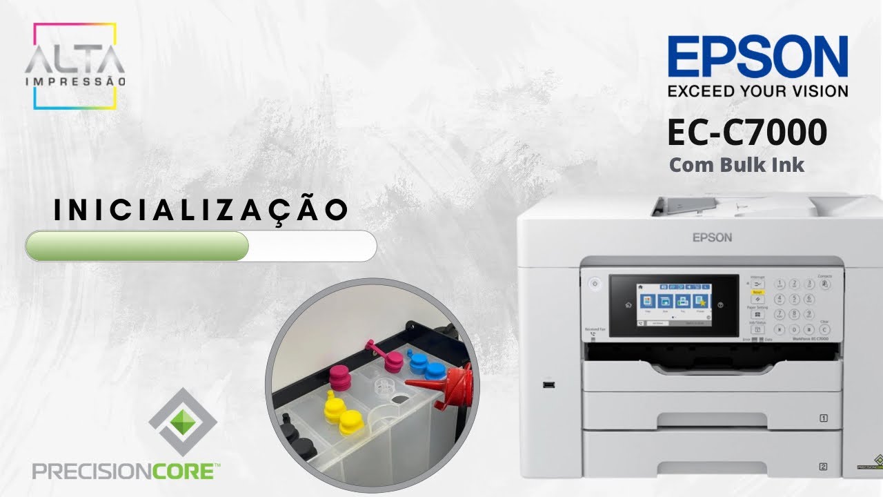 Inicialização Bulk ink Epson WorkForce EC-C7000