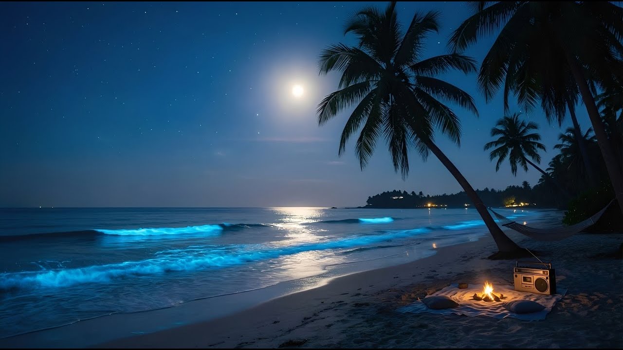 Night Waves for Deep Sleep 🌙 Calm Ocean Sounds