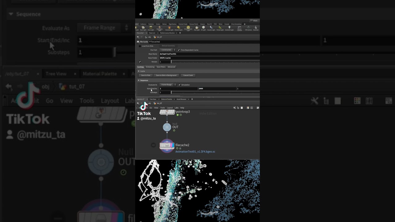 Houdini Beginners: Cache out Animation #houdini #houdinifx #tutorial #3dart #animation #cgi