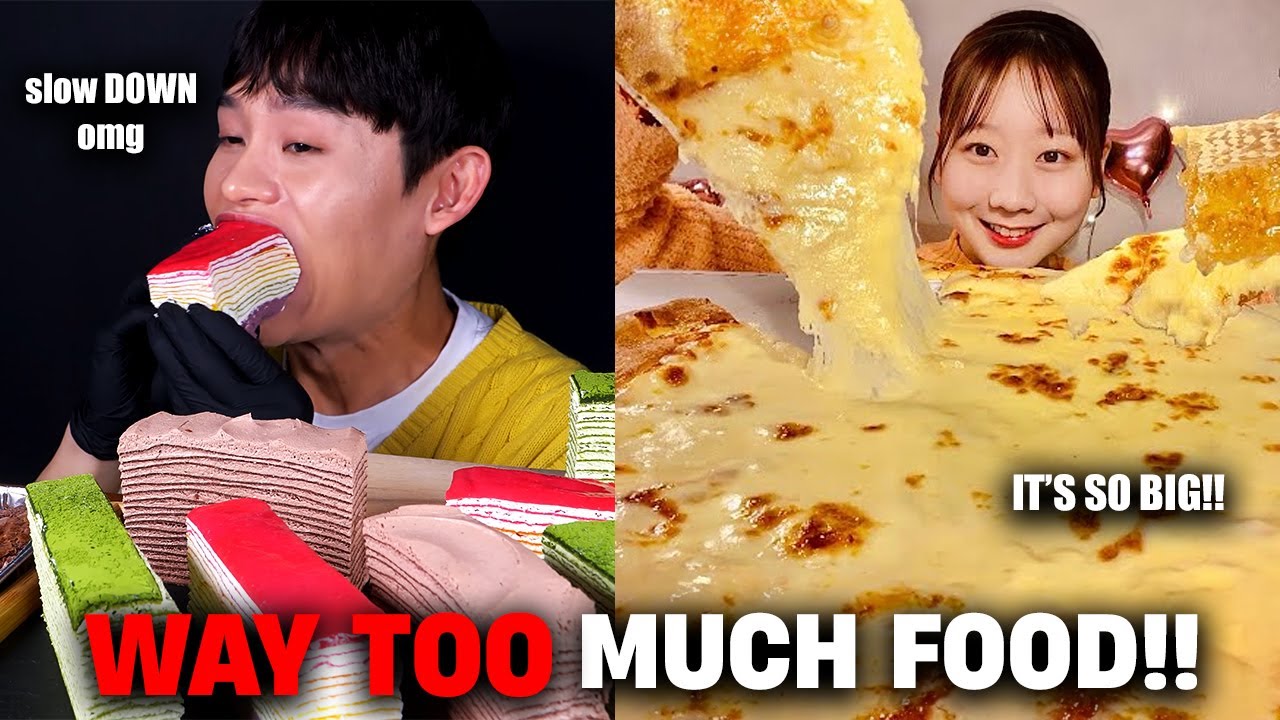 mukbangers eating EXCESSIVE AMOUNTS of FOOD!