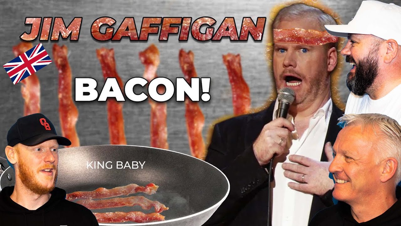 Jim Gaffigan - Bacon! REACTION!! | OFFICE BLOKES REACT!!