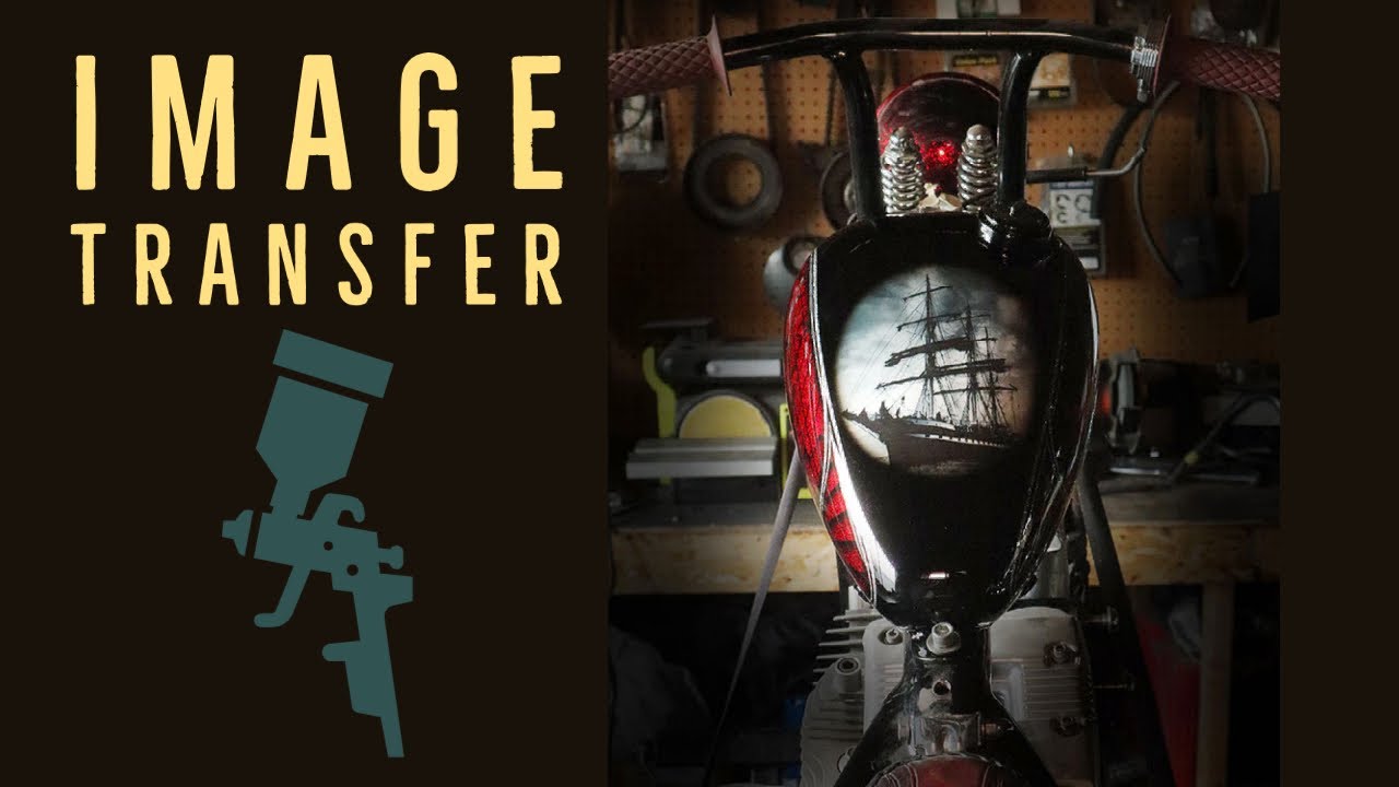 Image Transfer Motorcycle Tank, Water slide decal