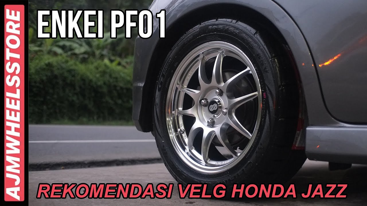 MODIFIKASI HONDA JAZZ VELG ENKEI PF01 x GT CHAMPIRO SX2 // AJMHEELSSTORE