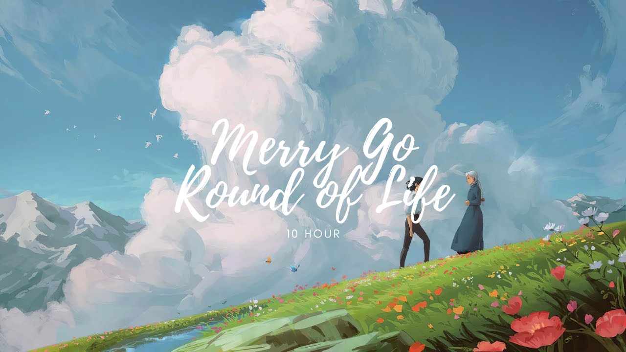 Merry Go Round of Life &bull; 10 Hours w/ Rain & Fireplace &bull; Relaxing Music to Study, Meditation & Sleep