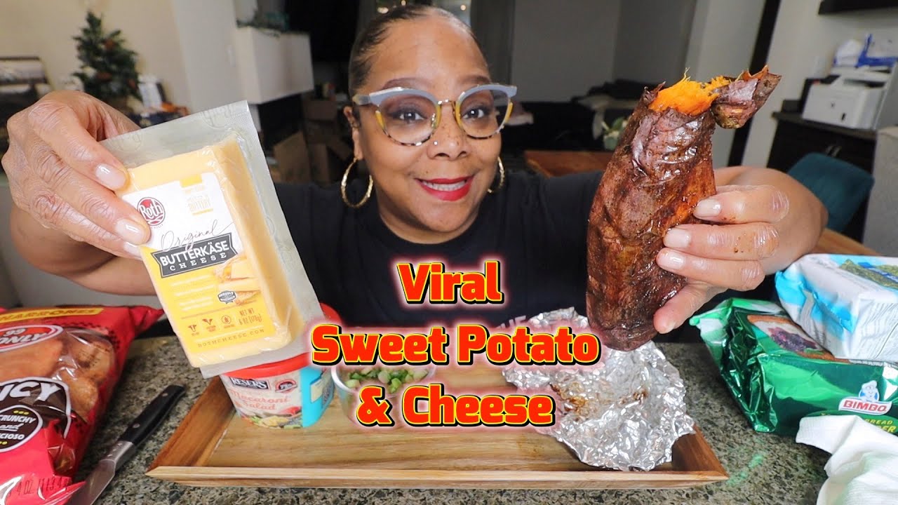 TRYING COURTNEY'S TIKTOK VIRAL SWEET POTATO AND CHEESE & MORE! HONEST REVIEW