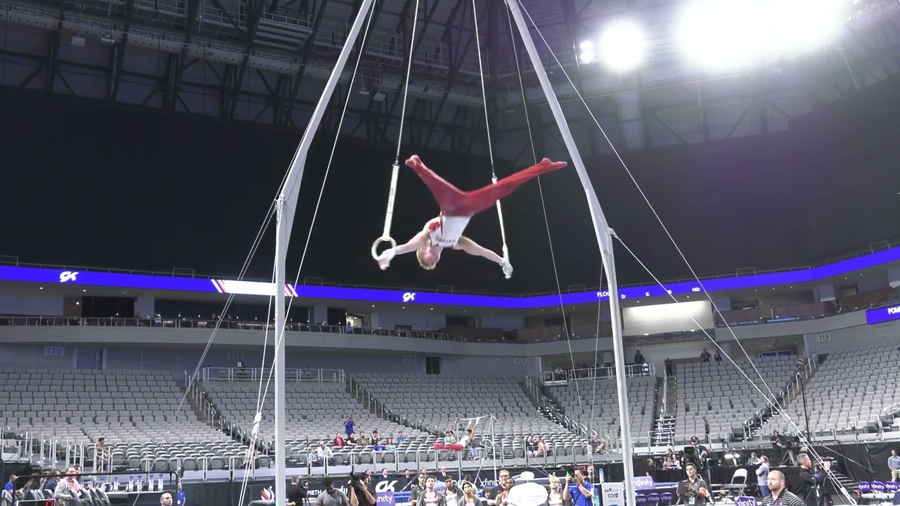 Riley Loos  - Still Rings  - 2024 Xfinity U.S. Championships  - Senior Men Day 1