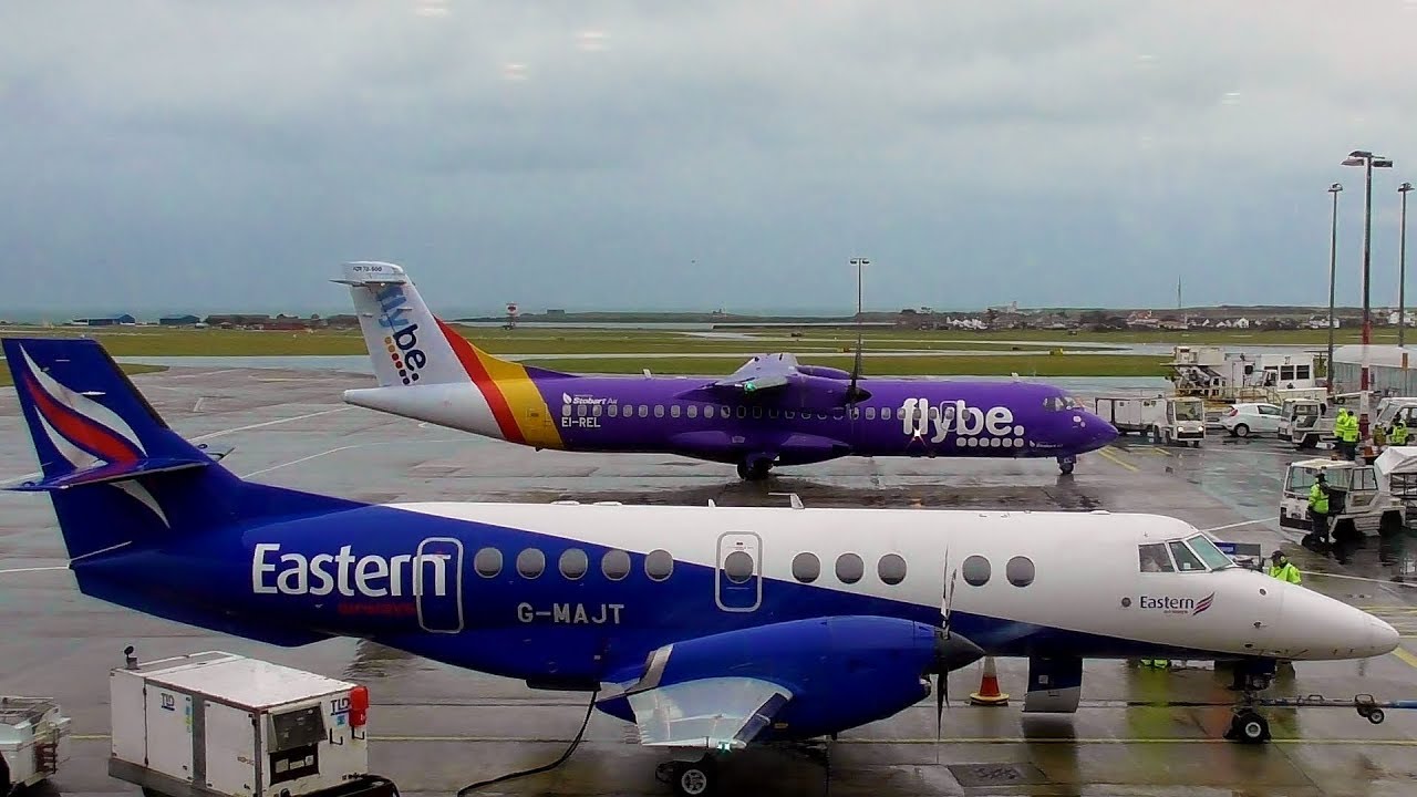 Plane Spotting Ronaldsway, Isle Of Man Airport 29th December 2017