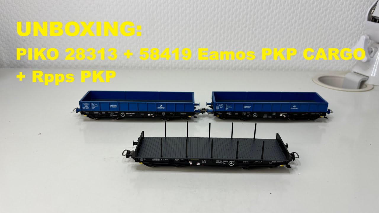 UNBOXING: PIKO 28313 2x Eamos PKP CARGO + 58419 Rpps PKP
