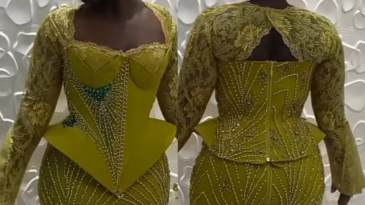 How to cut this corset top with a stylish  waist line design