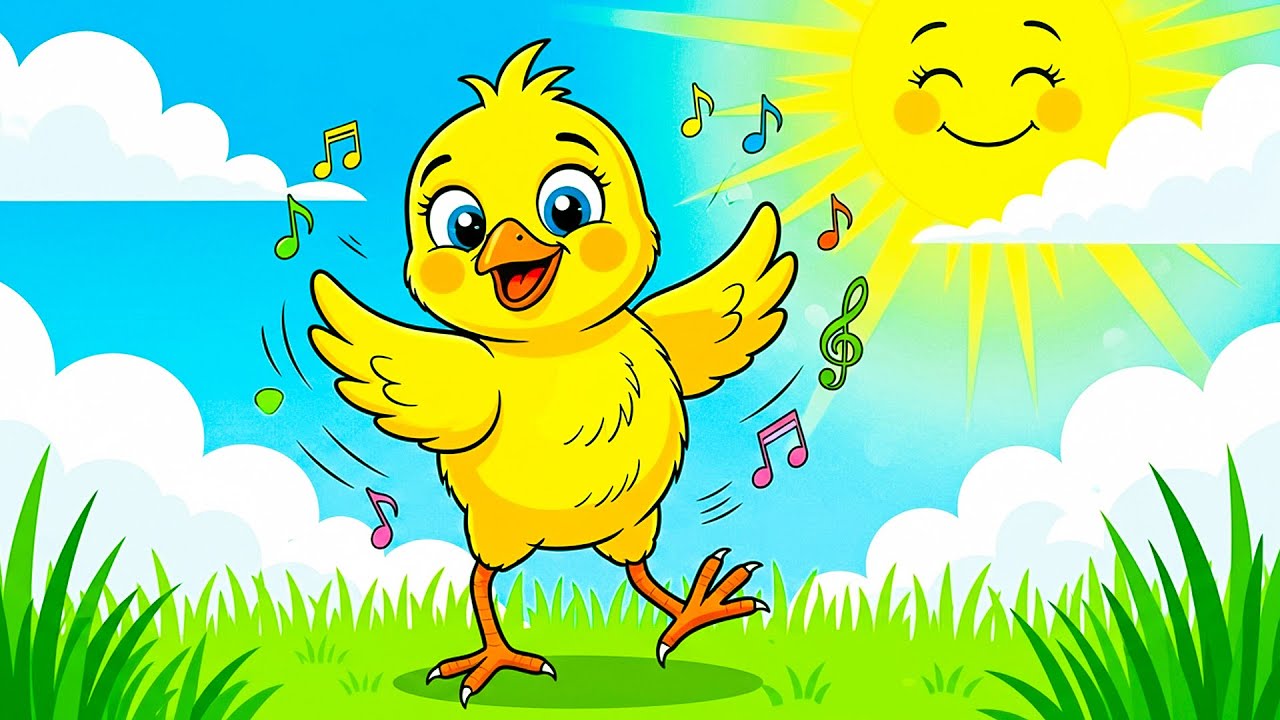 Pintinho Amarelinho 🐥 Música Infantil | Ritmo Colorido 🎵