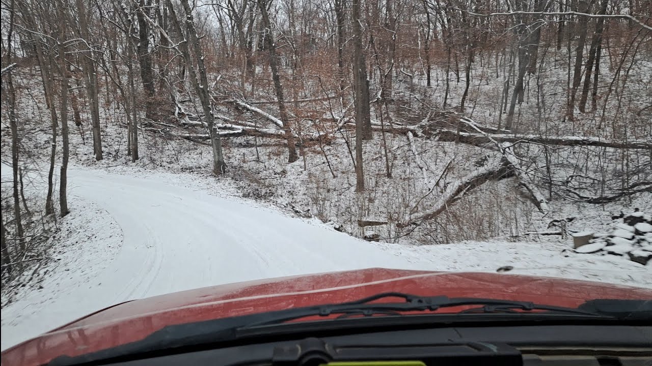 Cruising through the back roads after the snow storm
