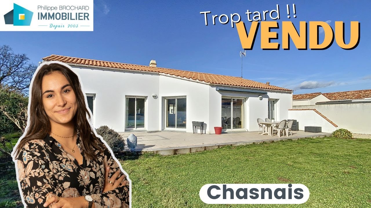 VENDU pavillon plain pied 4 chambres garage