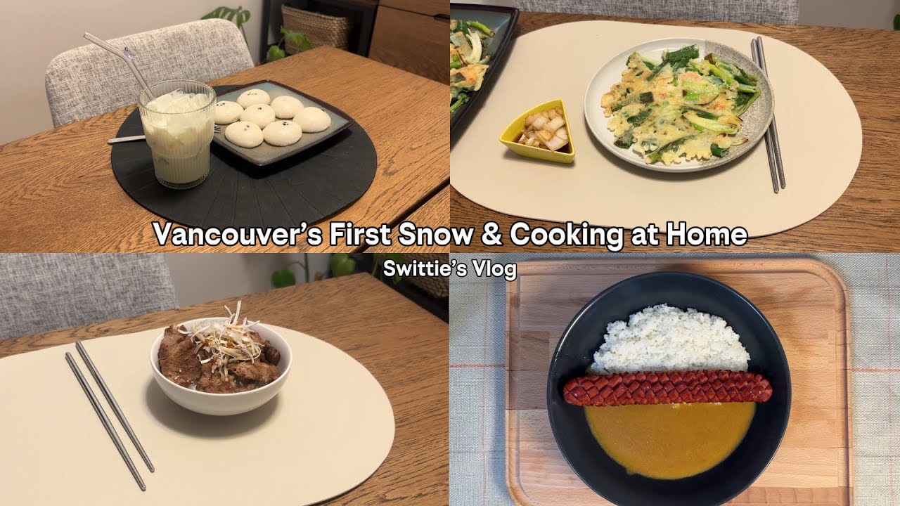 Vancouver’s First Snow + Cooking at Home