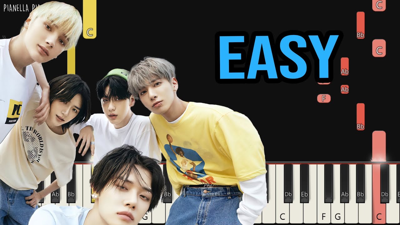 TXT - Deja Vu | EASY Piano Tutorial by Pianella Piano