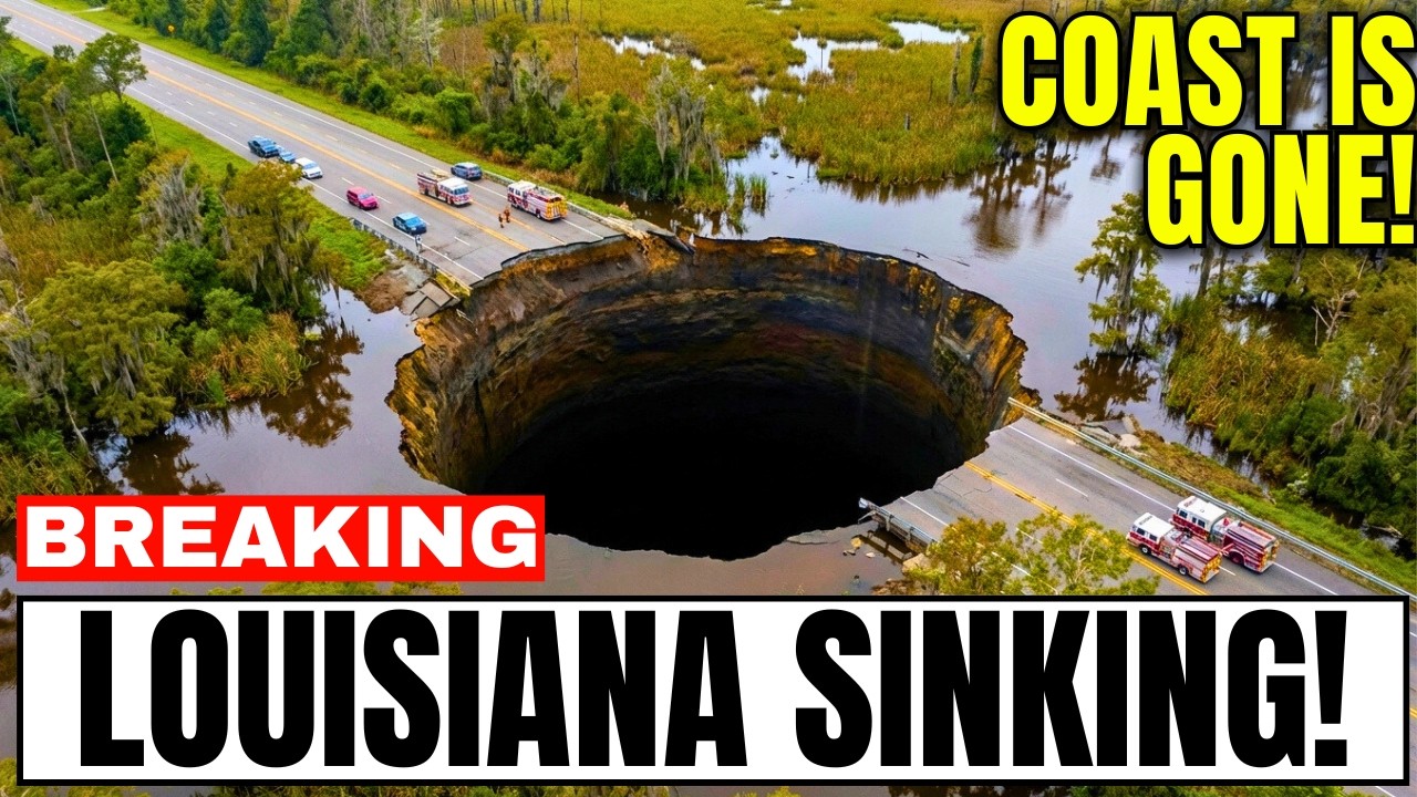 Louisiana Coast VANISHES &mdash; 3cm Annual SINK Rate as Football Field DISAPPEARS Every 100 Minutes!
